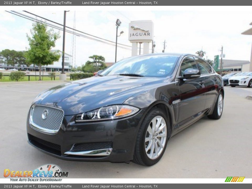 2013 Jaguar XF I4 T Ebony / Barley/Truffle Photo #6
