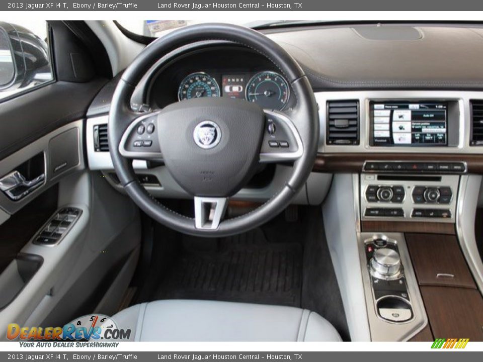 2013 Jaguar XF I4 T Ebony / Barley/Truffle Photo #16