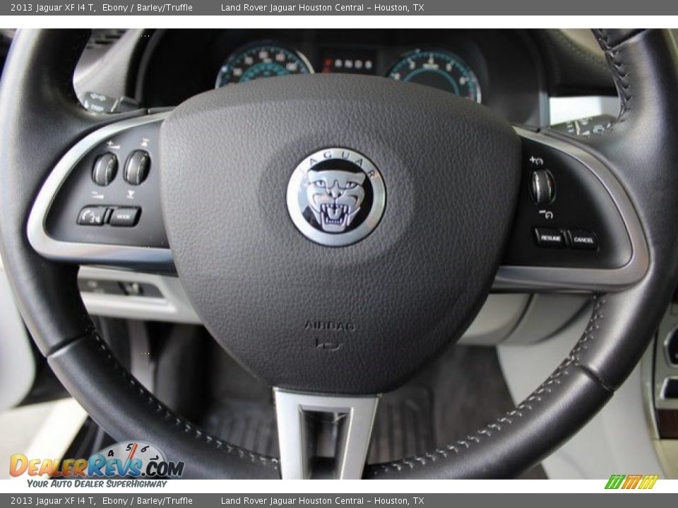 2013 Jaguar XF I4 T Ebony / Barley/Truffle Photo #18