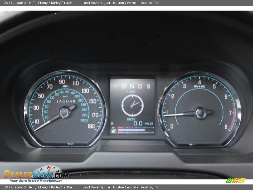 2013 Jaguar XF I4 T Ebony / Barley/Truffle Photo #21