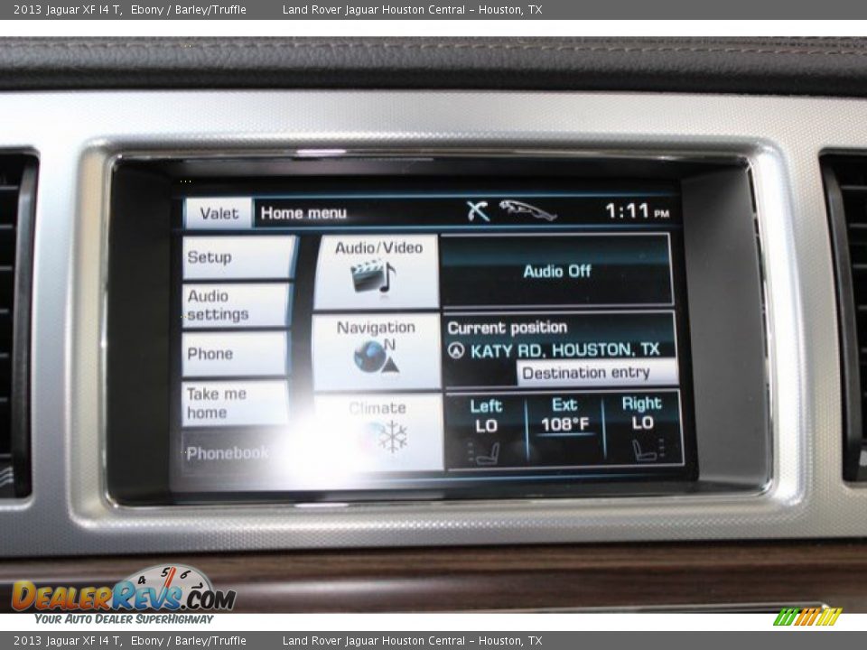 2013 Jaguar XF I4 T Ebony / Barley/Truffle Photo #25