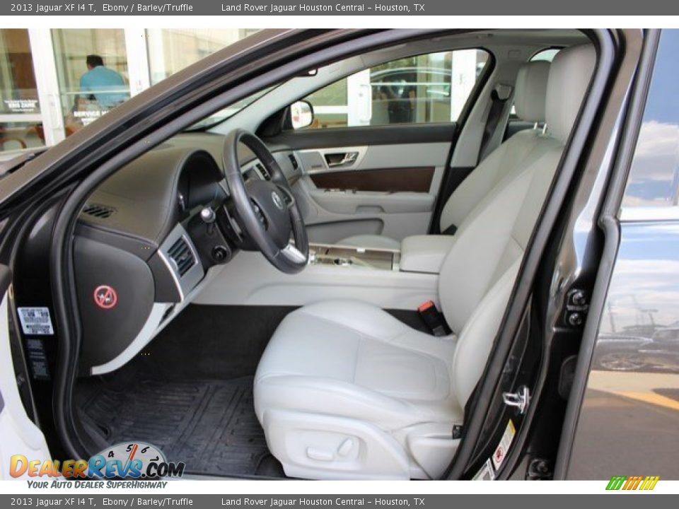 2013 Jaguar XF I4 T Ebony / Barley/Truffle Photo #35