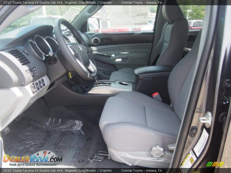 2015 Toyota Tacoma V6 Double Cab 4x4 Magnetic Gray Metallic / Graphite Photo #6