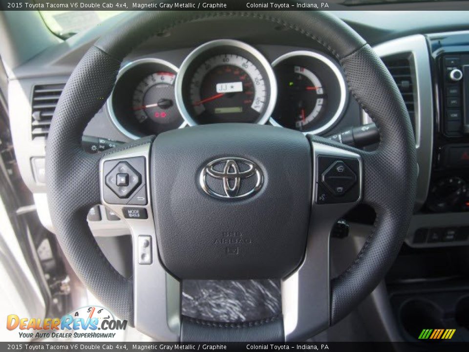 2015 Toyota Tacoma V6 Double Cab 4x4 Magnetic Gray Metallic / Graphite Photo #10