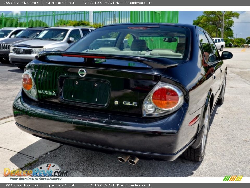 2003 Nissan Maxima GLE Super Black / Frost Photo #11