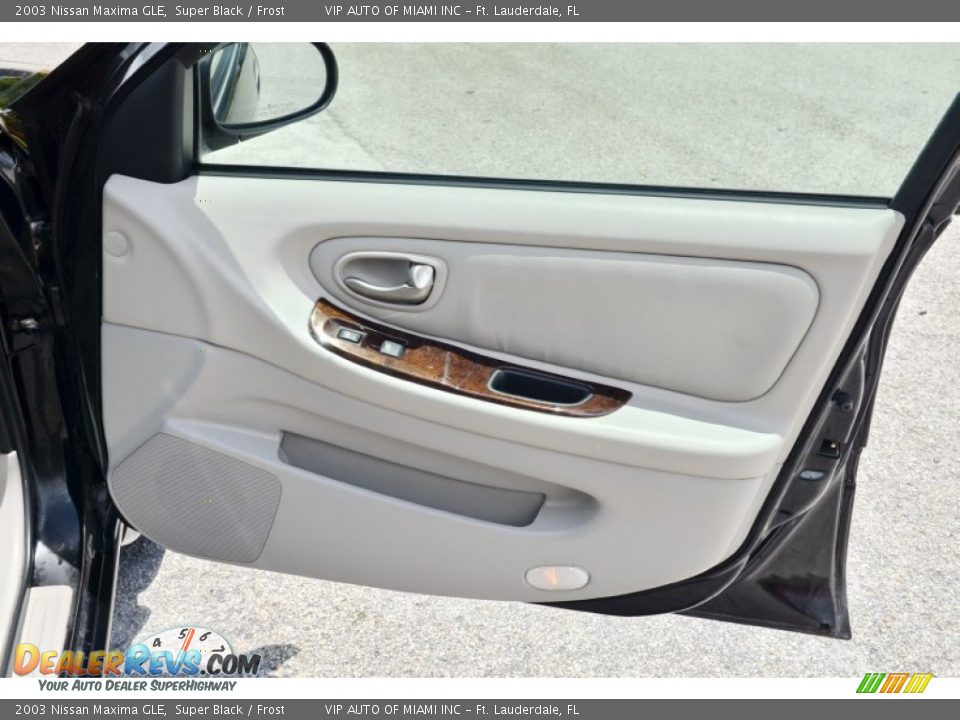 2003 Nissan Maxima GLE Super Black / Frost Photo #14