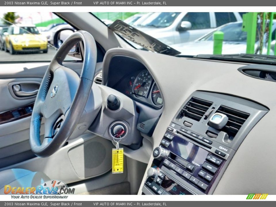 2003 Nissan Maxima GLE Super Black / Frost Photo #20