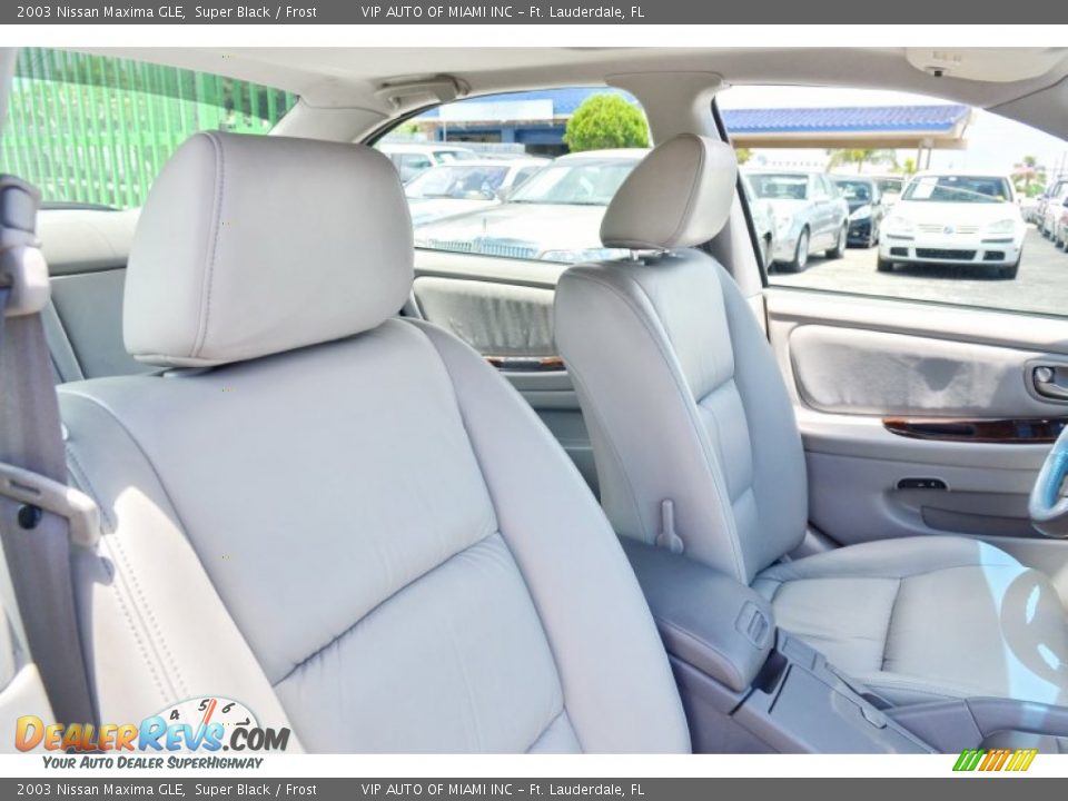 2003 Nissan Maxima GLE Super Black / Frost Photo #22