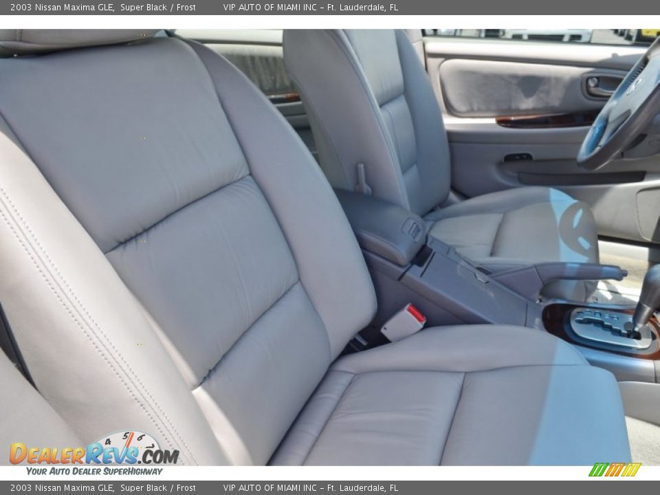 2003 Nissan Maxima GLE Super Black / Frost Photo #23