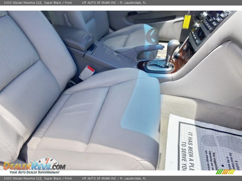 2003 Nissan Maxima GLE Super Black / Frost Photo #24