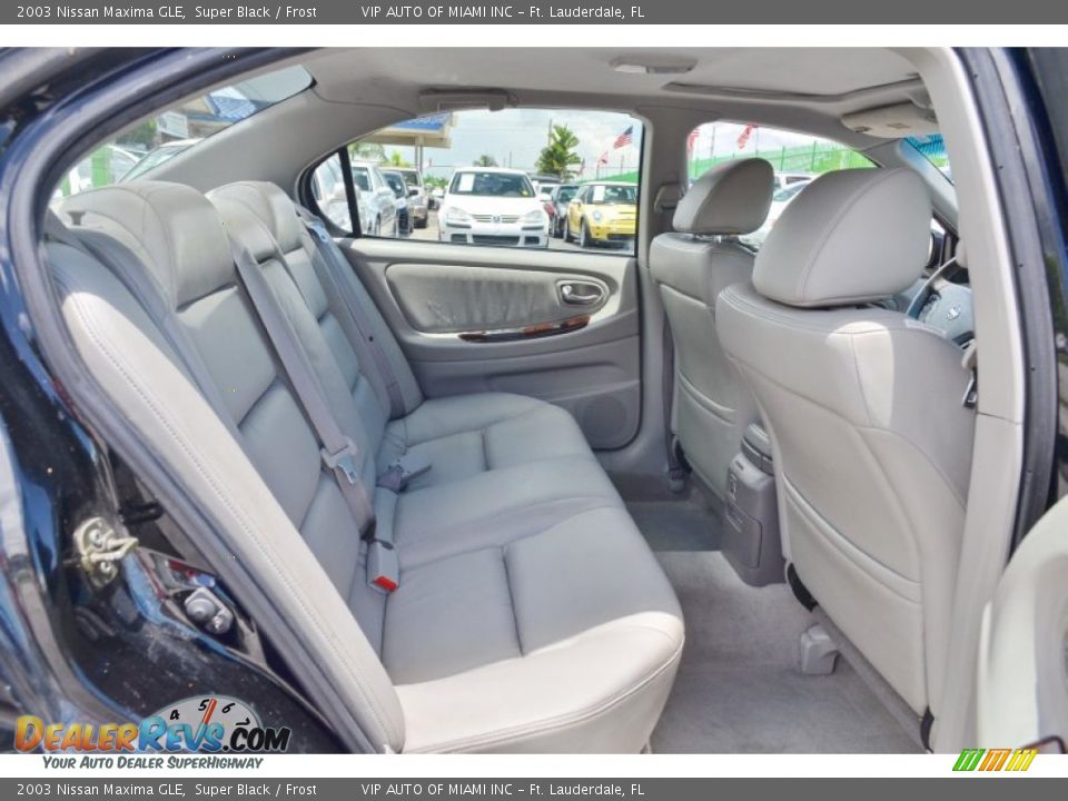 2003 Nissan Maxima GLE Super Black / Frost Photo #28