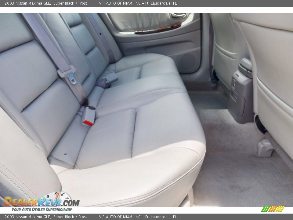 2003 Nissan Maxima GLE Super Black / Frost Photo #29