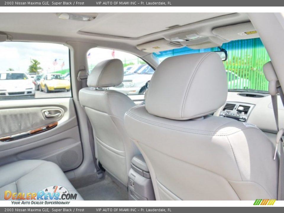 2003 Nissan Maxima GLE Super Black / Frost Photo #31