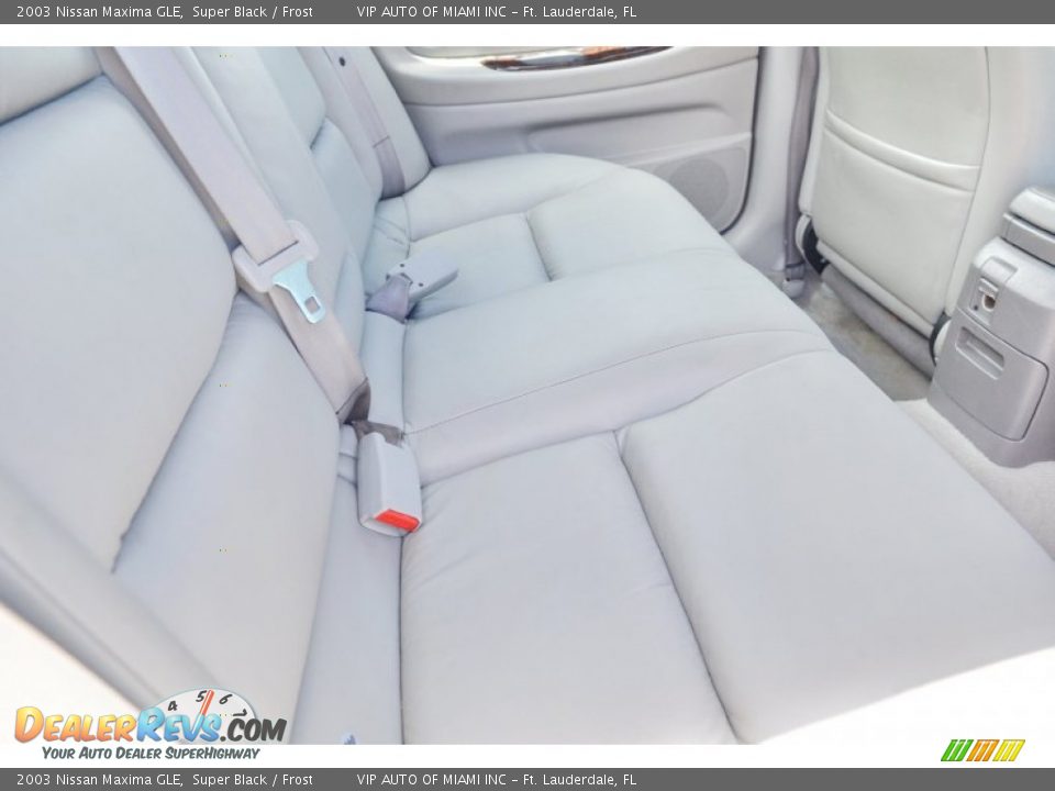 2003 Nissan Maxima GLE Super Black / Frost Photo #32