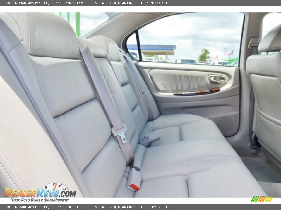 2003 Nissan Maxima GLE Super Black / Frost Photo #33