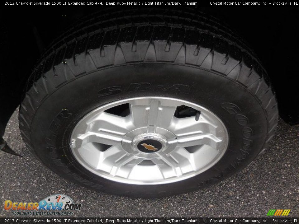 2013 Chevrolet Silverado 1500 LT Extended Cab 4x4 Deep Ruby Metallic / Light Titanium/Dark Titanium Photo #14
