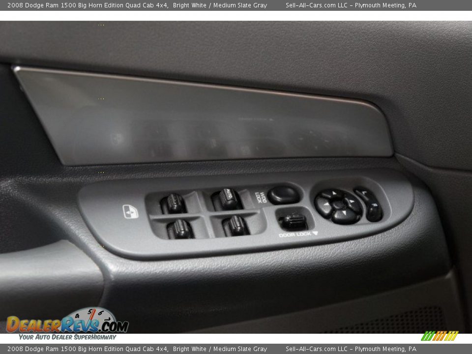 2008 Dodge Ram 1500 Big Horn Edition Quad Cab 4x4 Bright White / Medium Slate Gray Photo #13