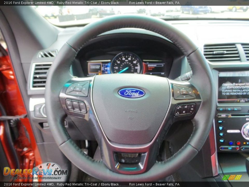 2016 Ford Explorer Limited 4WD Steering Wheel Photo #19