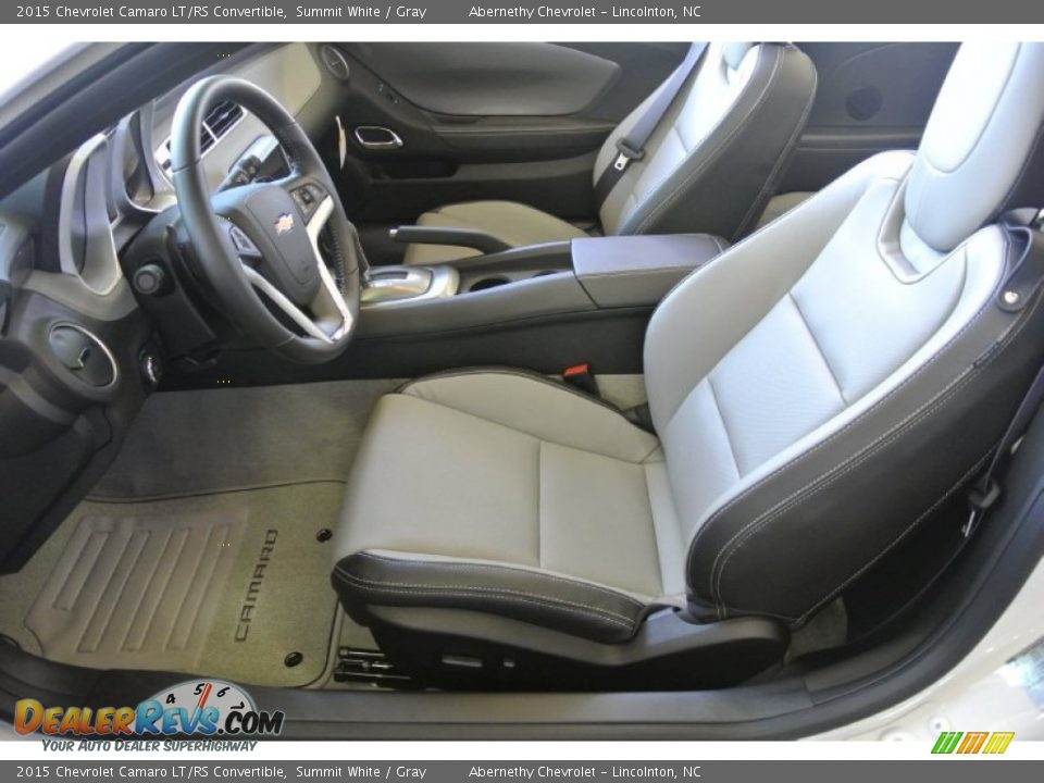 Gray Interior - 2015 Chevrolet Camaro LT/RS Convertible Photo #11