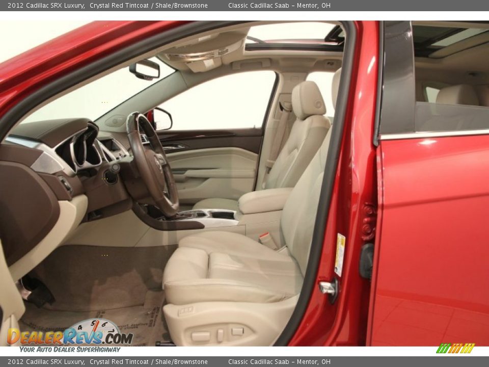 2012 Cadillac SRX Luxury Crystal Red Tintcoat / Shale/Brownstone Photo #5