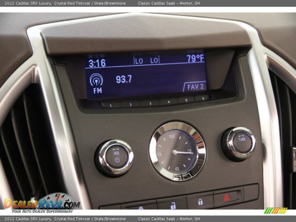 Controls of 2012 Cadillac SRX Luxury Photo #10