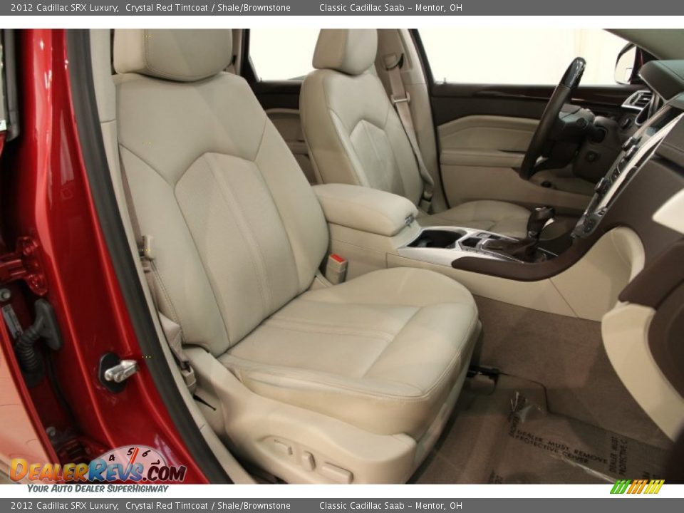2012 Cadillac SRX Luxury Crystal Red Tintcoat / Shale/Brownstone Photo #13