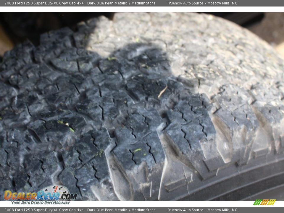 2008 Ford F250 Super Duty XL Crew Cab 4x4 Dark Blue Pearl Metallic / Medium Stone Photo #20