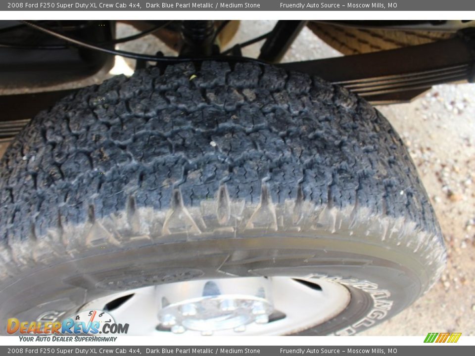 2008 Ford F250 Super Duty XL Crew Cab 4x4 Dark Blue Pearl Metallic / Medium Stone Photo #21