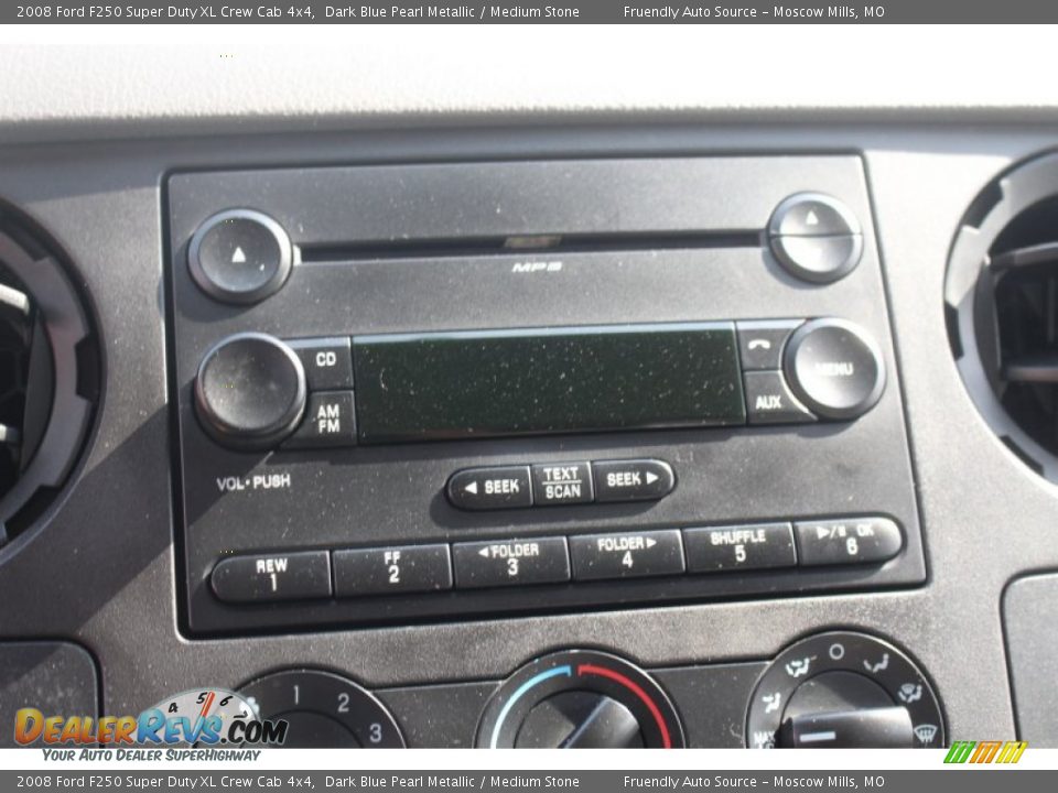 2008 Ford F250 Super Duty XL Crew Cab 4x4 Dark Blue Pearl Metallic / Medium Stone Photo #32