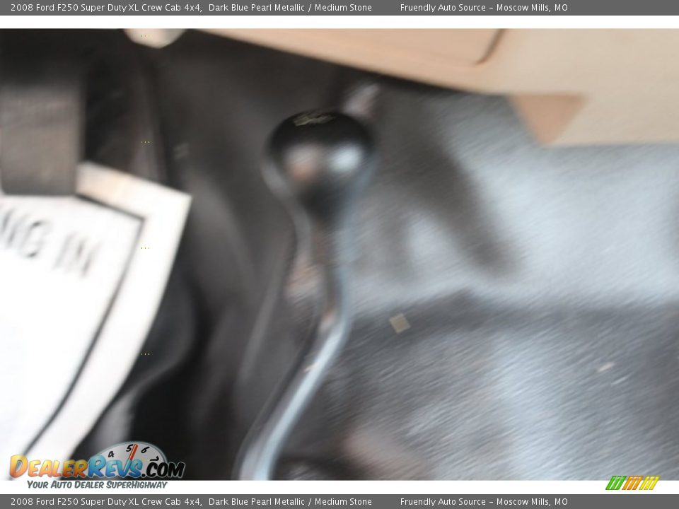2008 Ford F250 Super Duty XL Crew Cab 4x4 Dark Blue Pearl Metallic / Medium Stone Photo #36