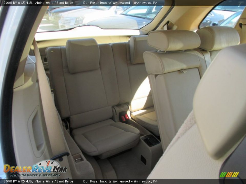 2008 BMW X5 4.8i Alpine White / Sand Beige Photo #6