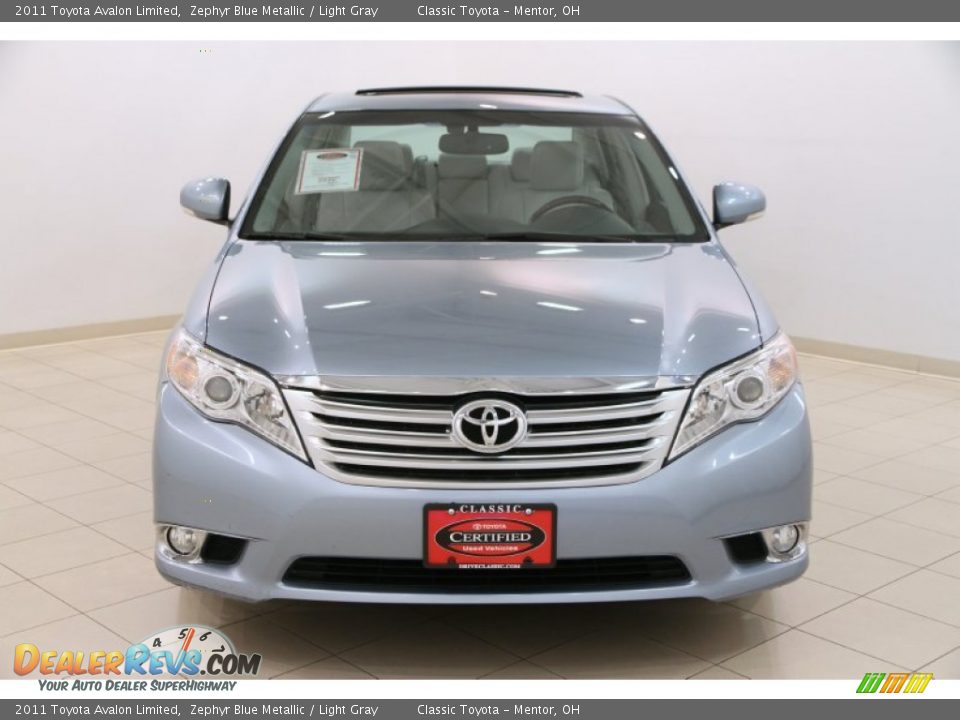 2011 Toyota Avalon Limited Zephyr Blue Metallic / Light Gray Photo #2