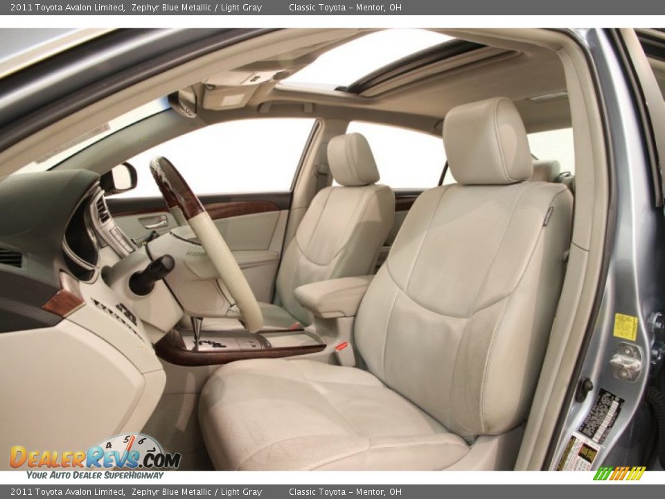 2011 Toyota Avalon Limited Zephyr Blue Metallic / Light Gray Photo #5