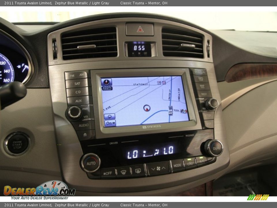 2011 Toyota Avalon Limited Zephyr Blue Metallic / Light Gray Photo #8