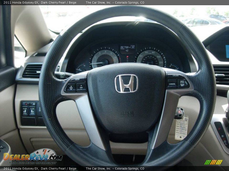 2011 Honda Odyssey EX Dark Cherry Pearl / Beige Photo #19