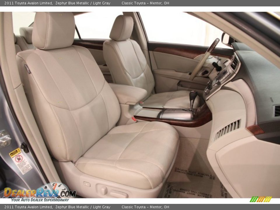 2011 Toyota Avalon Limited Zephyr Blue Metallic / Light Gray Photo #15