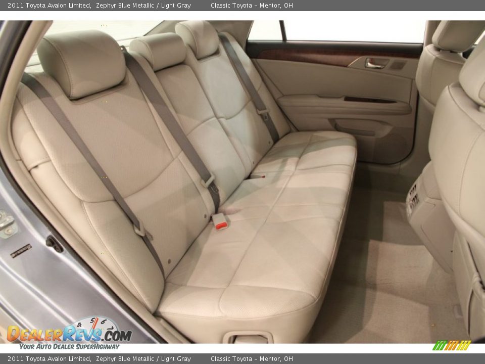 2011 Toyota Avalon Limited Zephyr Blue Metallic / Light Gray Photo #16