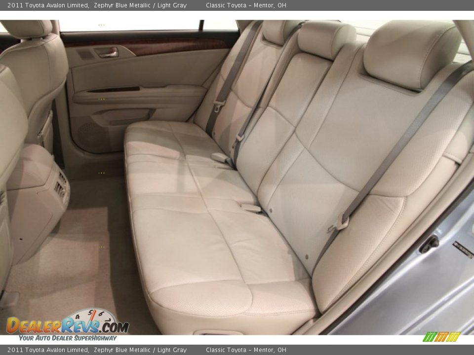 2011 Toyota Avalon Limited Zephyr Blue Metallic / Light Gray Photo #17