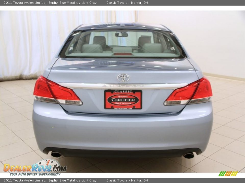 2011 Toyota Avalon Limited Zephyr Blue Metallic / Light Gray Photo #18