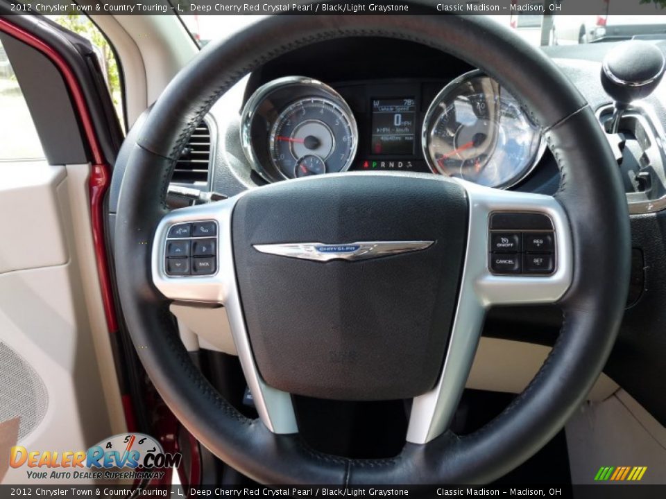 2012 Chrysler Town & Country Touring - L Deep Cherry Red Crystal Pearl / Black/Light Graystone Photo #7