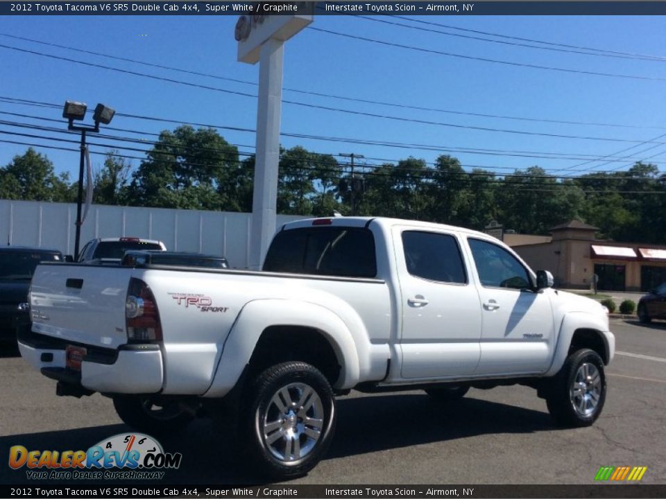 2012 Toyota Tacoma V6 SR5 Double Cab 4x4 Super White / Graphite Photo #4