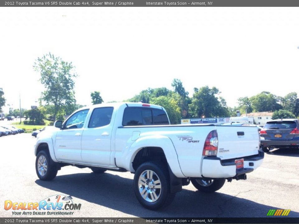 2012 Toyota Tacoma V6 SR5 Double Cab 4x4 Super White / Graphite Photo #6