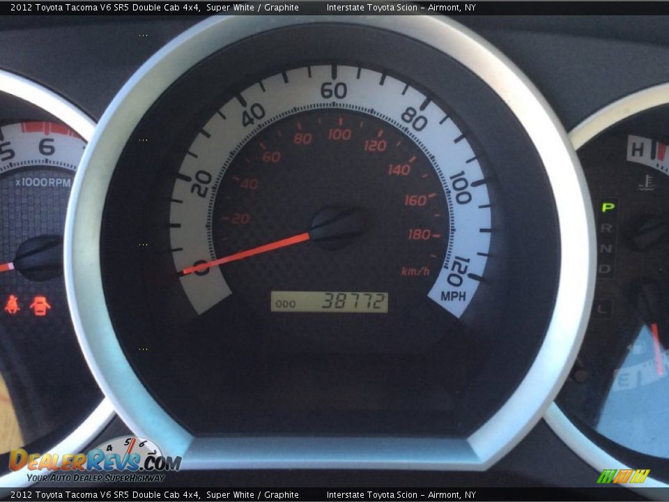 2012 Toyota Tacoma V6 SR5 Double Cab 4x4 Super White / Graphite Photo #13