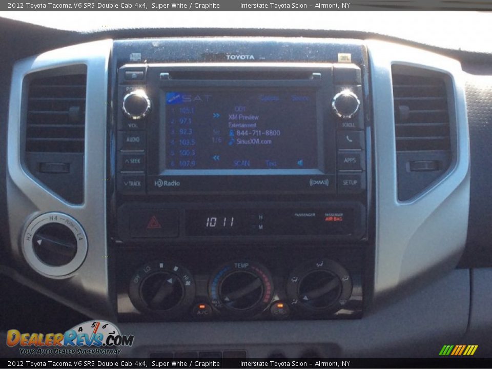 2012 Toyota Tacoma V6 SR5 Double Cab 4x4 Super White / Graphite Photo #14