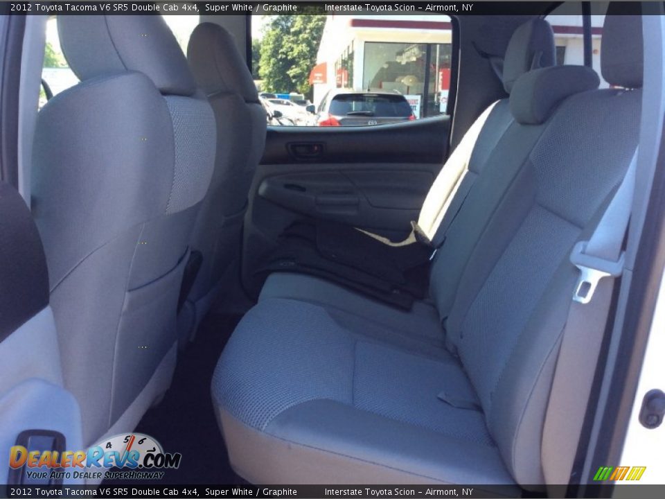 2012 Toyota Tacoma V6 SR5 Double Cab 4x4 Super White / Graphite Photo #16