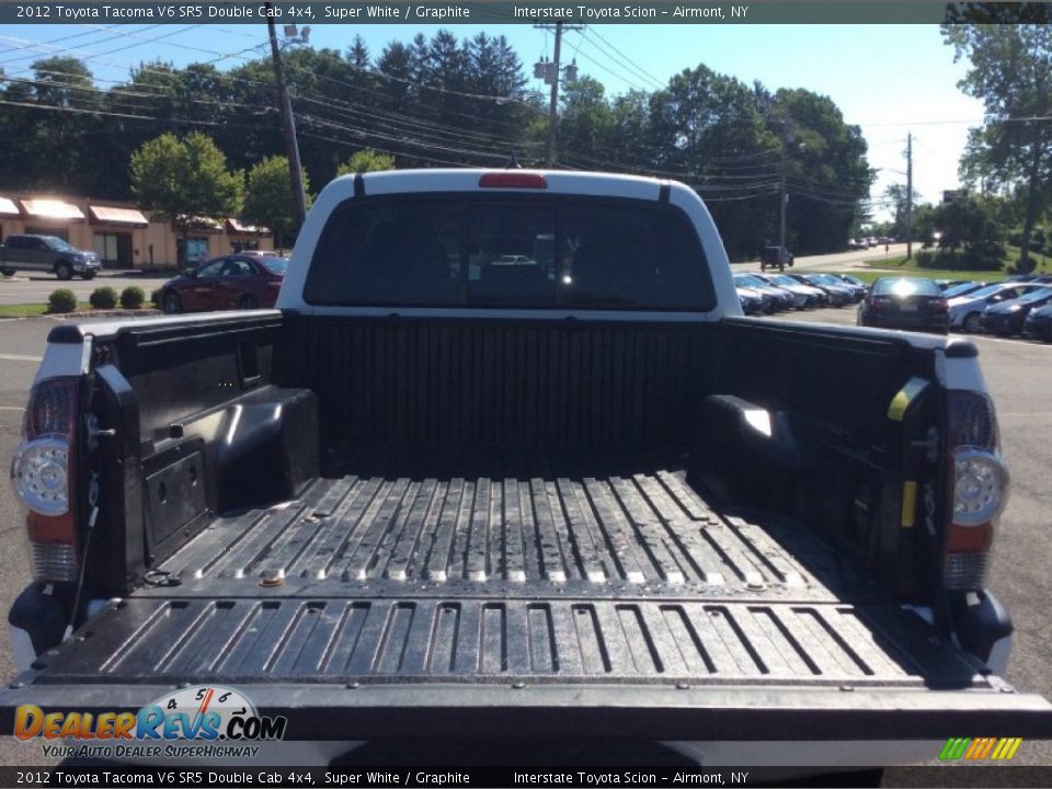 2012 Toyota Tacoma V6 SR5 Double Cab 4x4 Super White / Graphite Photo #17
