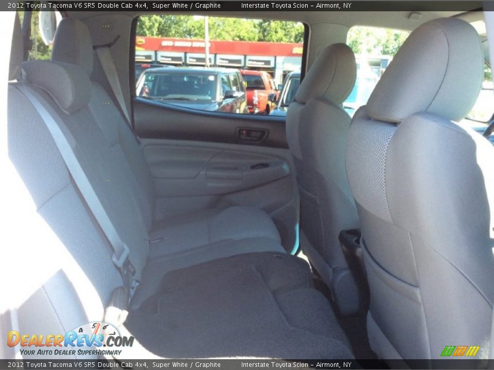 2012 Toyota Tacoma V6 SR5 Double Cab 4x4 Super White / Graphite Photo #18