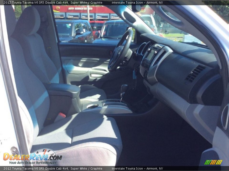 2012 Toyota Tacoma V6 SR5 Double Cab 4x4 Super White / Graphite Photo #20