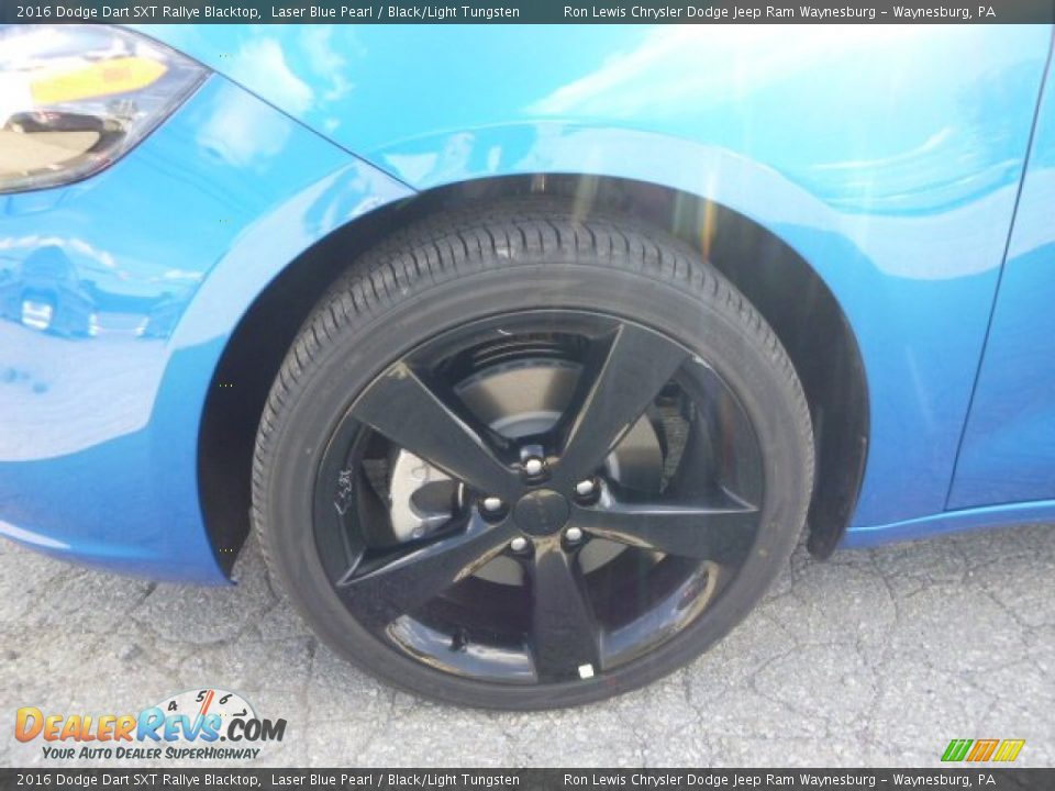 2016 Dodge Dart SXT Rallye Blacktop Laser Blue Pearl / Black/Light Tungsten Photo #2