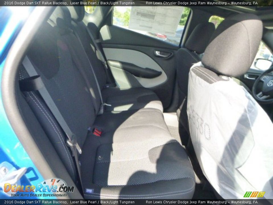 2016 Dodge Dart SXT Rallye Blacktop Laser Blue Pearl / Black/Light Tungsten Photo #7